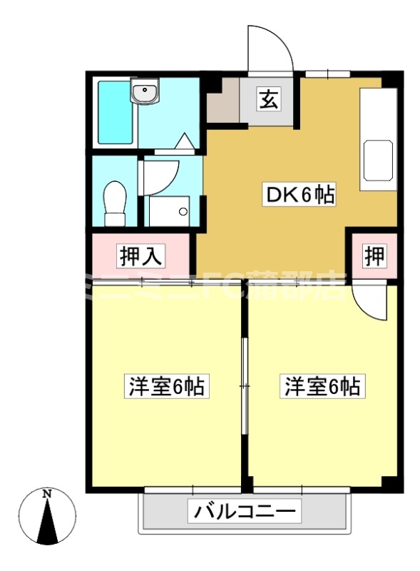 シティハイツ宮前の間取り