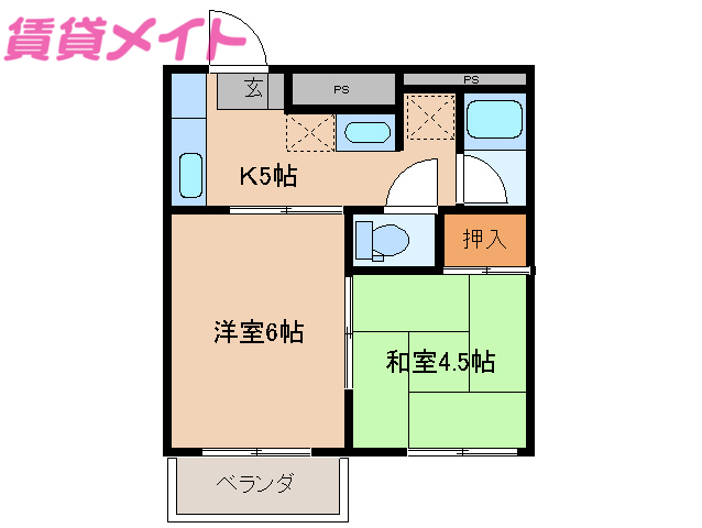 ヴィラ・ローズガーデンの間取り