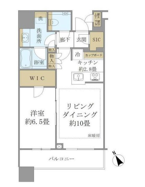 品川区上大崎のマンションの間取り