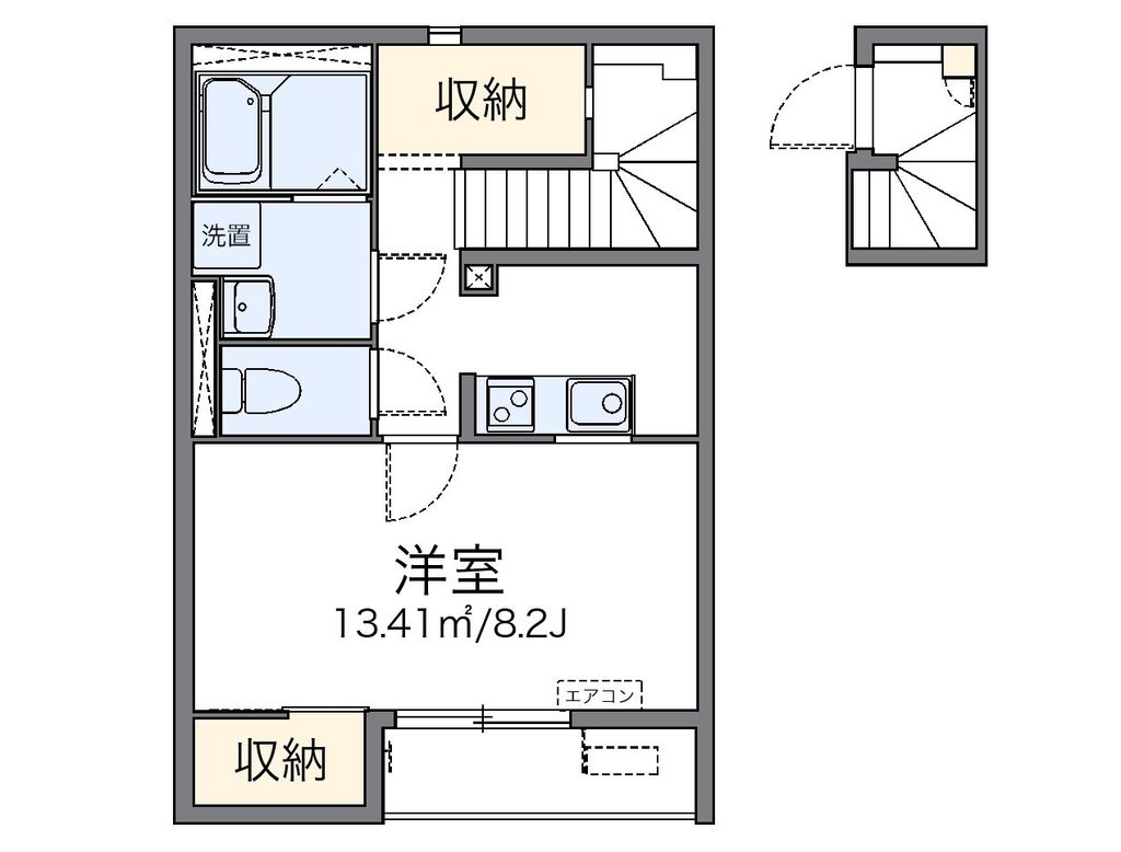 町田市小山町のアパートの間取り