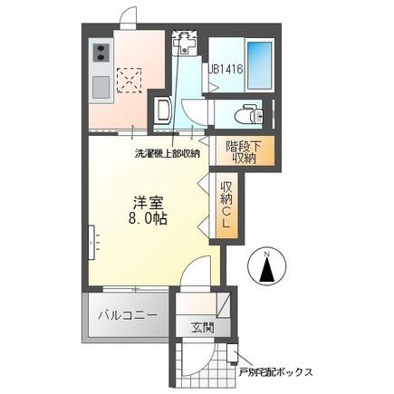 浜松市浜名区新都田のアパートの間取り