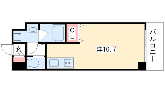 レジディア高岳の間取り