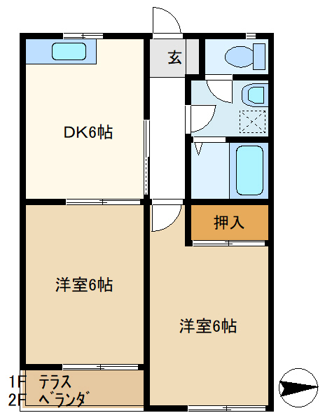 ローズメゾンの間取り