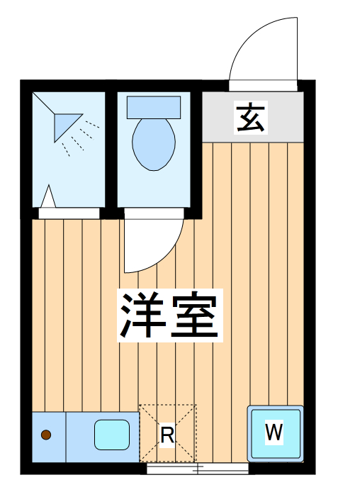 川崎市高津区諏訪のアパートの間取り