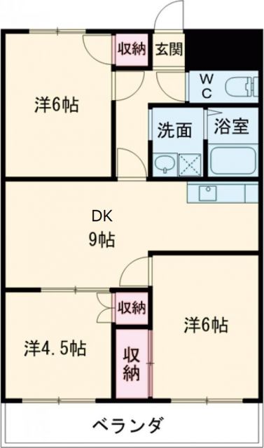 サンライフ弁天の間取り