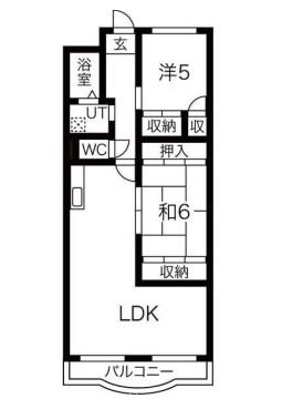 ハイツひとつまつの間取り