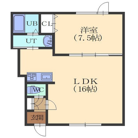 レジデンス亀田港の間取り