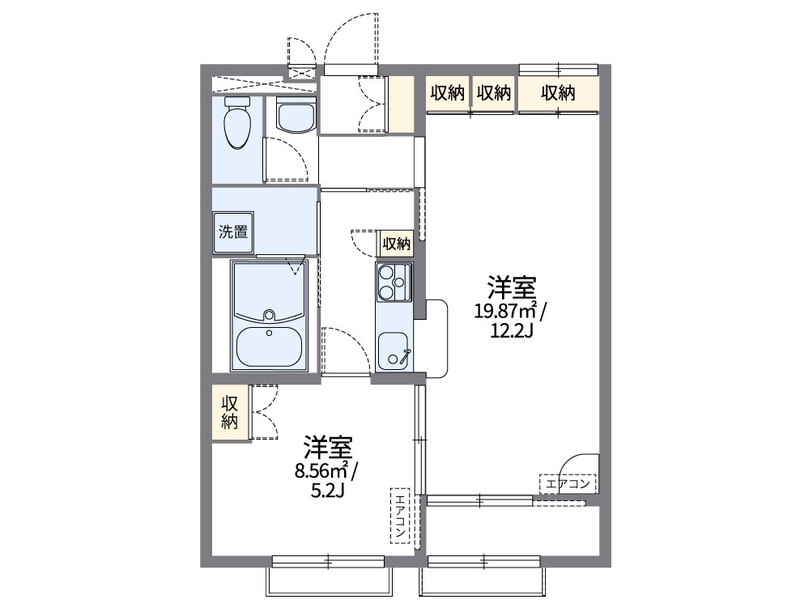 レオパレス清知の間取り