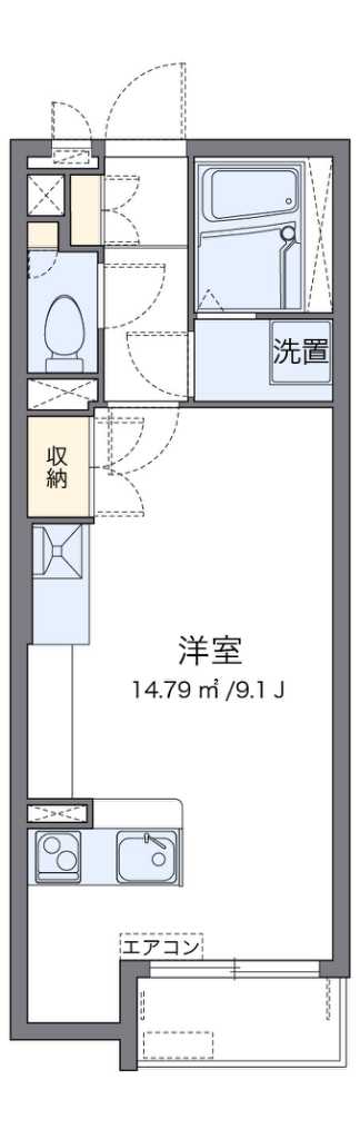 ミランダラ　リヴィエールIIの間取り