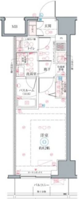 クレヴィスタお花茶屋の間取り