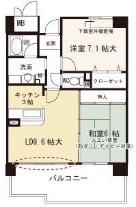 パレセゾンの間取り写真