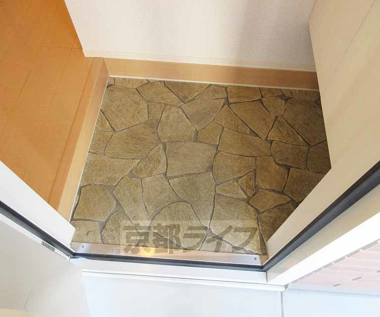 玄関　おしゃれな石畳！