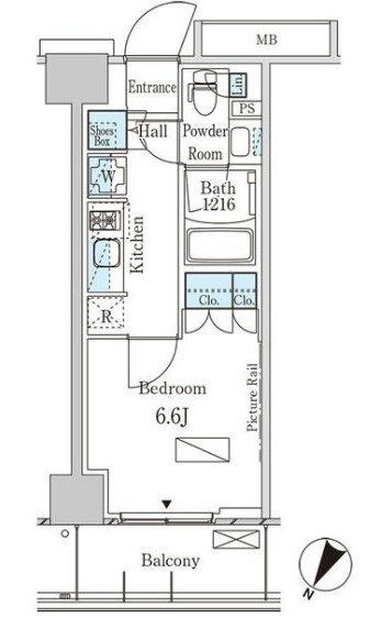 パークアクシス横濱大通り公園の間取り