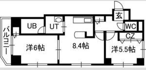 ノースアージュ中島公園の間取り