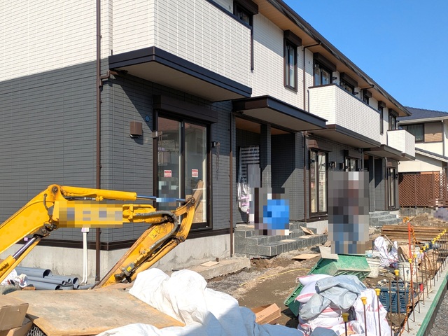 エントランス　建築中