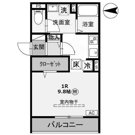 ＡＫコンフォルト高崎栄町の間取り