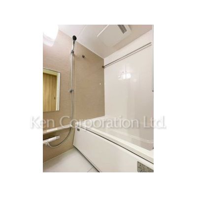 バス・シャワールーム　同タイプ2階のお部屋を撮影。仕様が異なることがあります。