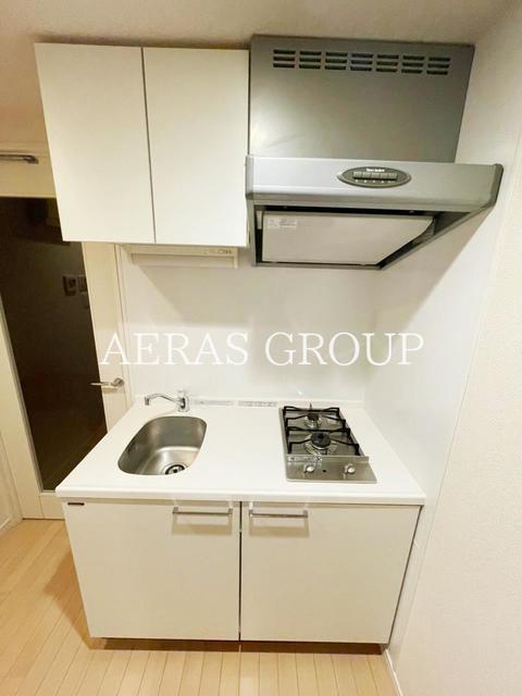 キッチン　２口ガスシステムキッチン