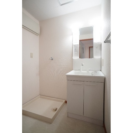 洗面設備　シャンプードレッサー、室内洗濯機置き場あり