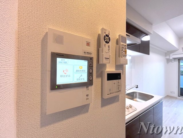 セキュリティ　モニター付きインターホンです