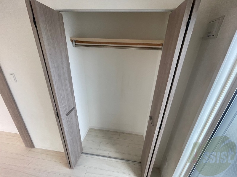 収納　洋室にあった収納。荷物がたくさんあっても大丈夫。