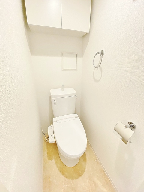 トイレ　トイレ収納・暖房便座付きシャワートイレ