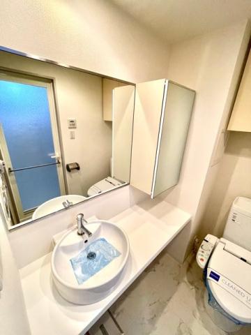 洗面設備　※別部屋の参考写真です。