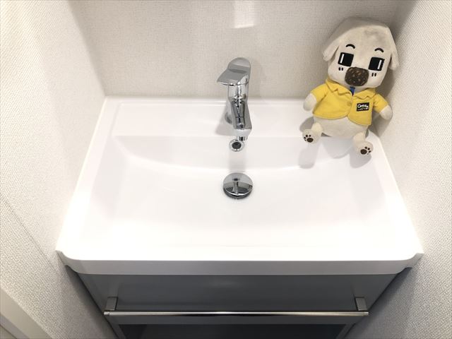 洗面設備　室内カラーバリエーションあります。