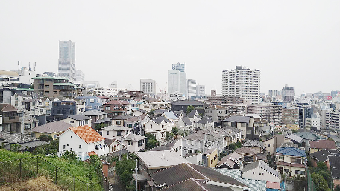 眺望　ランドマークタワーを一望