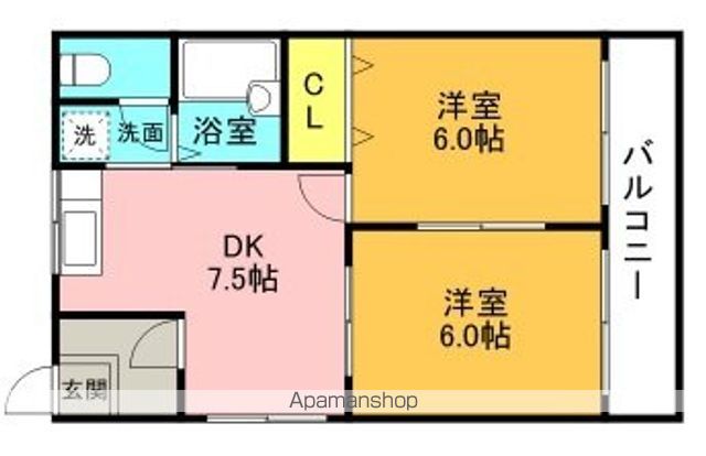 京阪本線 枚方市駅 バス乗車時間：20分 最寄りバス停で下車 徒歩5分 5階建 築38年の間取り写真