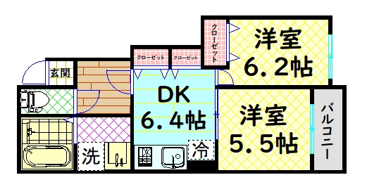 カーサベルデの間取り写真