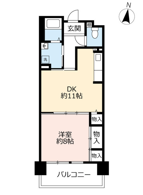 URルゼフィール岩屋中町の間取り写真