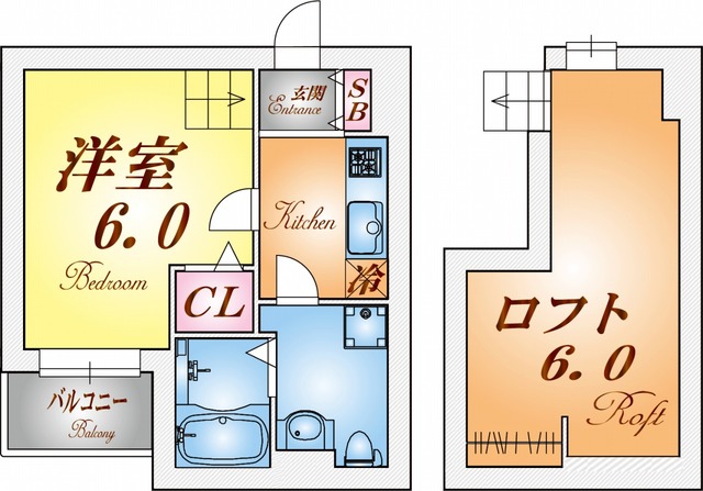 ロワジール東須磨の間取り写真