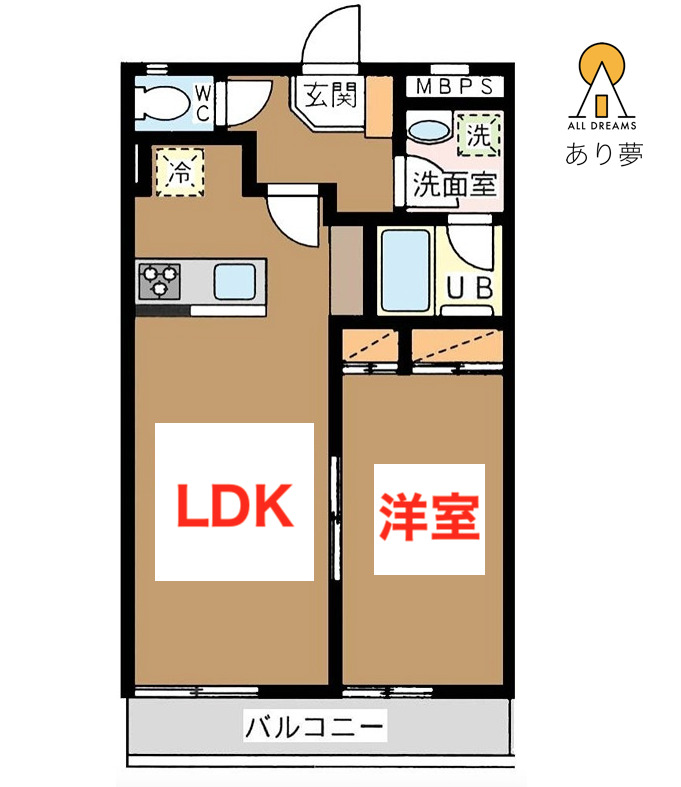 ブランドール弐番館の間取り写真