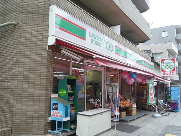 コンビニ　ローソンストア100中野新橋店（コンビニ）まで31m