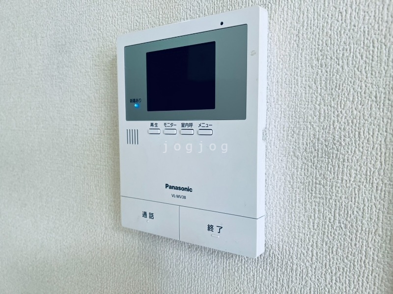 セキュリティ　モニター付きインターホンで来客確認も安心です！モニター付きイ