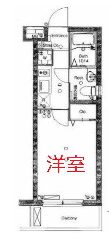 東急多摩川線 矢口渡駅 徒歩5分 5階建 築19年の間取り写真