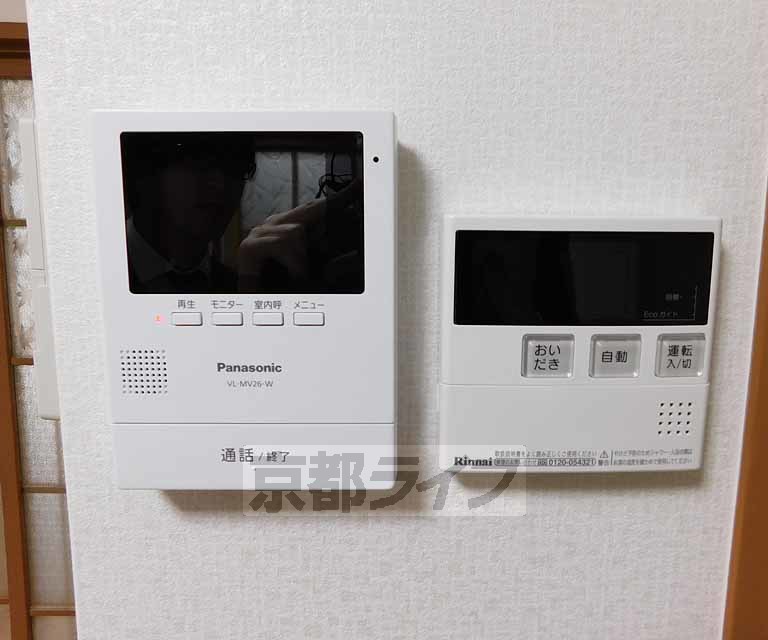 バルコニー　綺麗な洗濯機置きです
