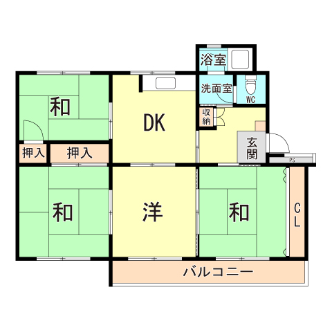 白川台住宅8号棟の間取り写真