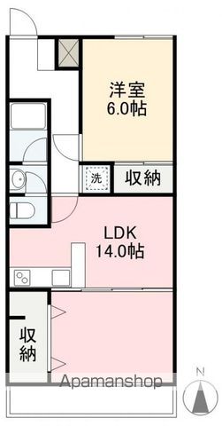 岡内番町ハイツの間取り写真