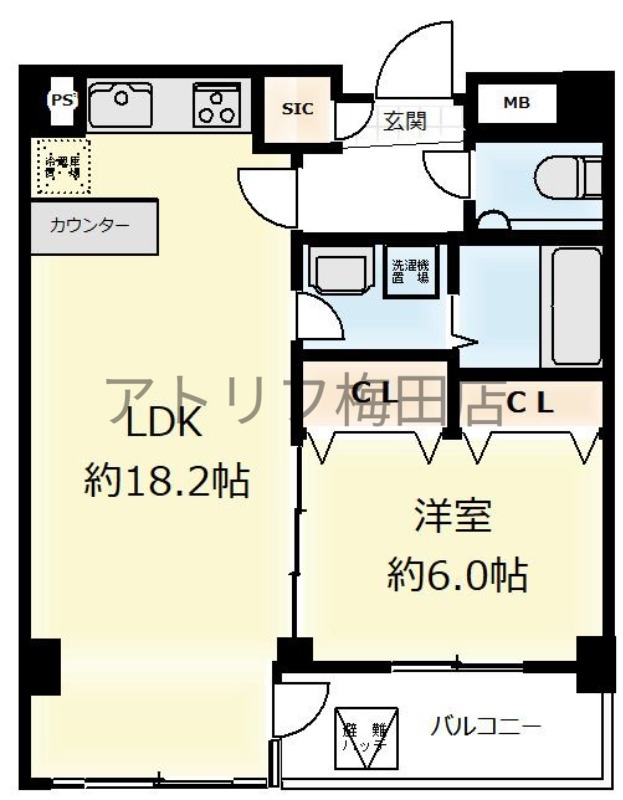 地下鉄千日前線 桜川駅 徒歩3分 11階建 築35年の外観写真