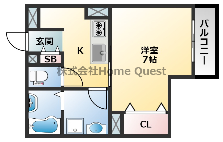 C.REST UEMATSUの間取り写真