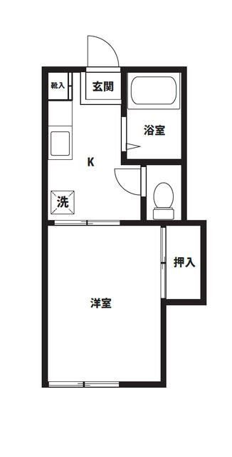 デファンス小川の間取り写真