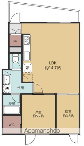 ETENA中仙道西の間取り写真