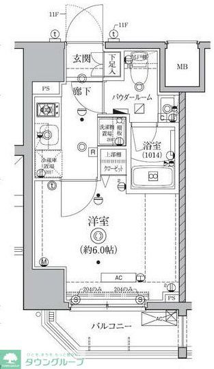 京急本線 大森海岸駅 徒歩7分 12階建 築5年の間取り写真