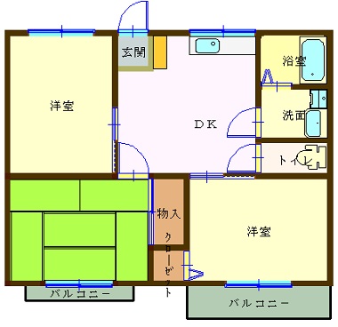 コーポ根石の間取り