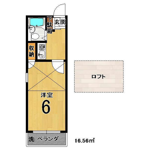 ソレイユ21四条大宮の間取り