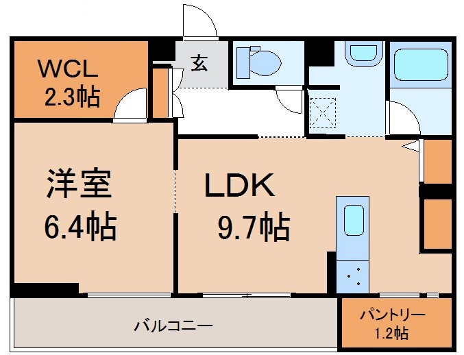 ベレオ真栄広瀬町の間取り