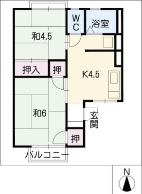 ラポール加嶋の間取り