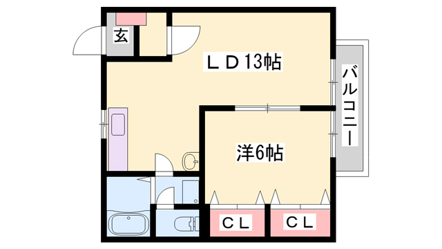 ドミールＢの間取り